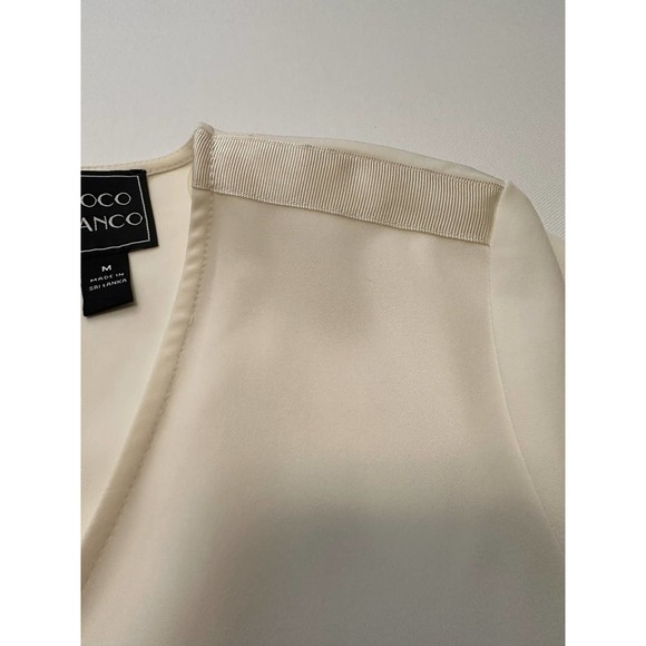 Coco Bianca Cream blouse-M - Picture 7 of 16